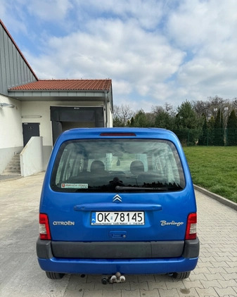 Citroen Berlingo cena 6500 przebieg: 390000, rok produkcji 2007 z Konin małe 67